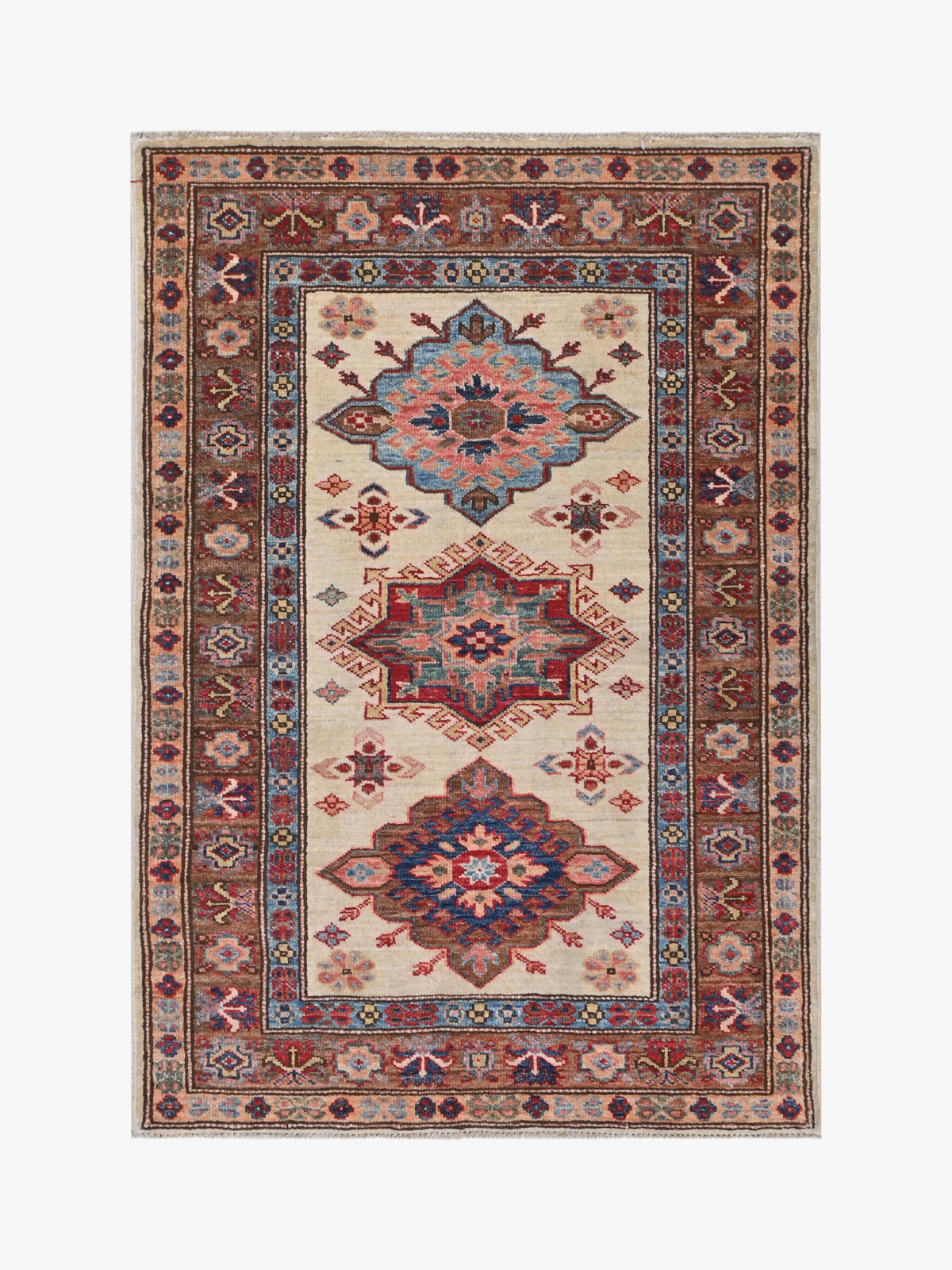 Supreme Kazak Ivory Rug 1.16m x 0.78m