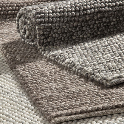 Delilah Wool Pebble Mottled Taupe Rug - Esselle Home