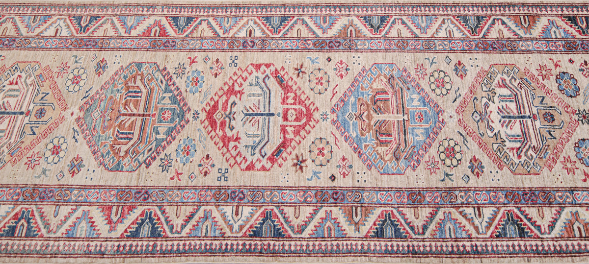 Supreme Kazak Natural Rug 2.49m x 0.77m