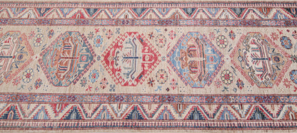 Supreme Kazak Natural Rug 2.49m x 0.77m