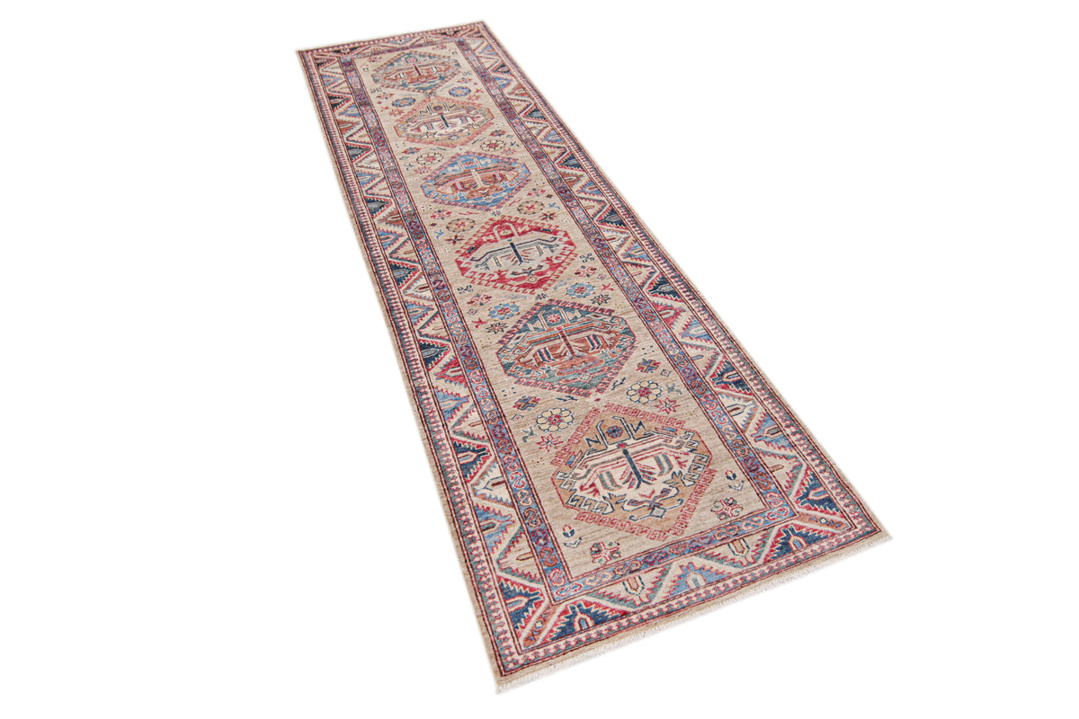 Supreme Kazak Natural Rug 2.49m x 0.77m