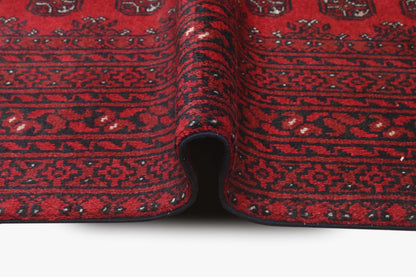 Red Afghan Rug 2.37m x 1.61m