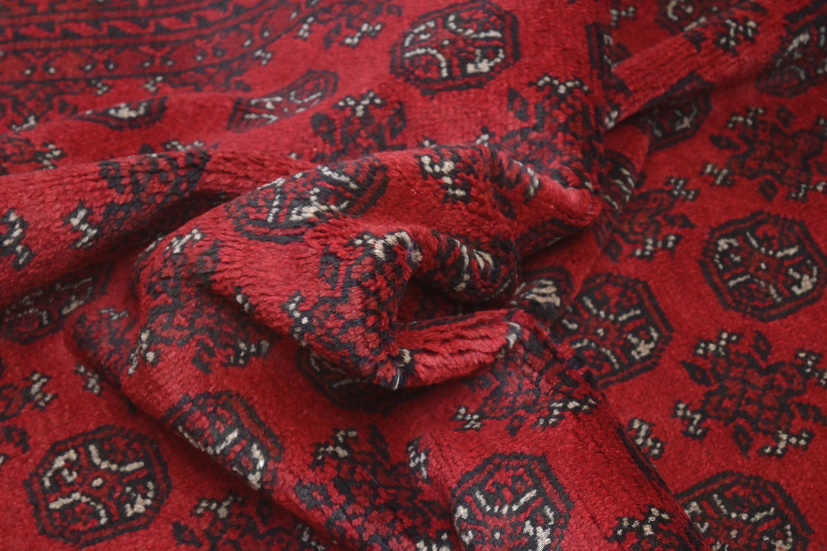 Red Afghan Rug 2.37m x 1.61m