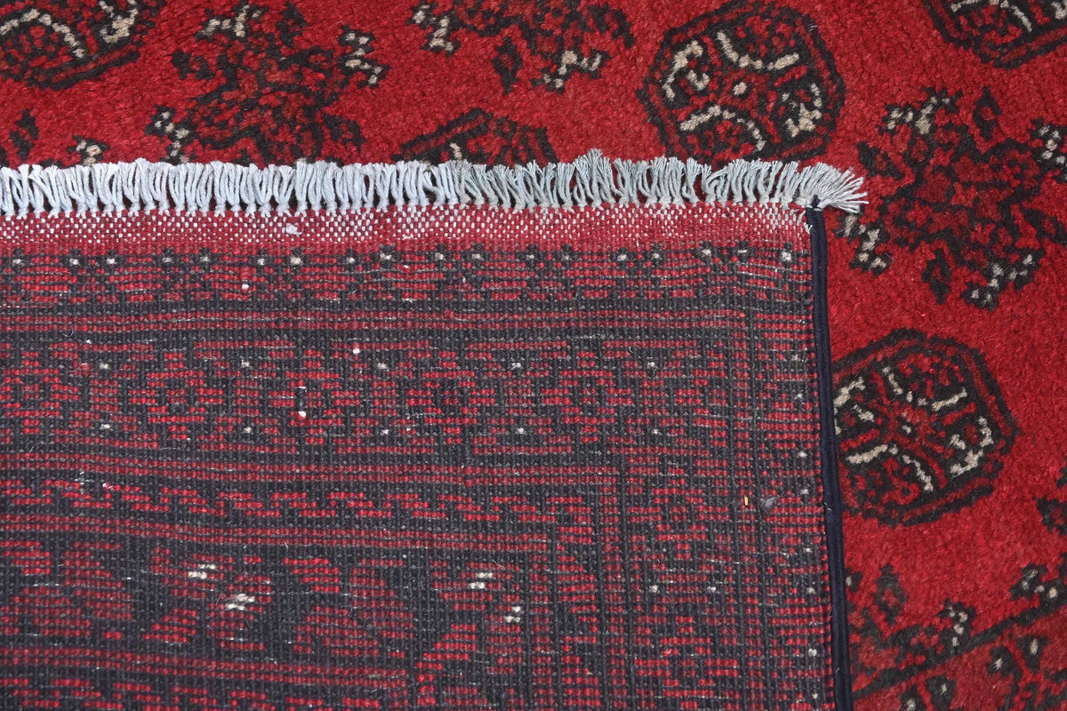 Red Afghan Rug 2.37m x 1.61m