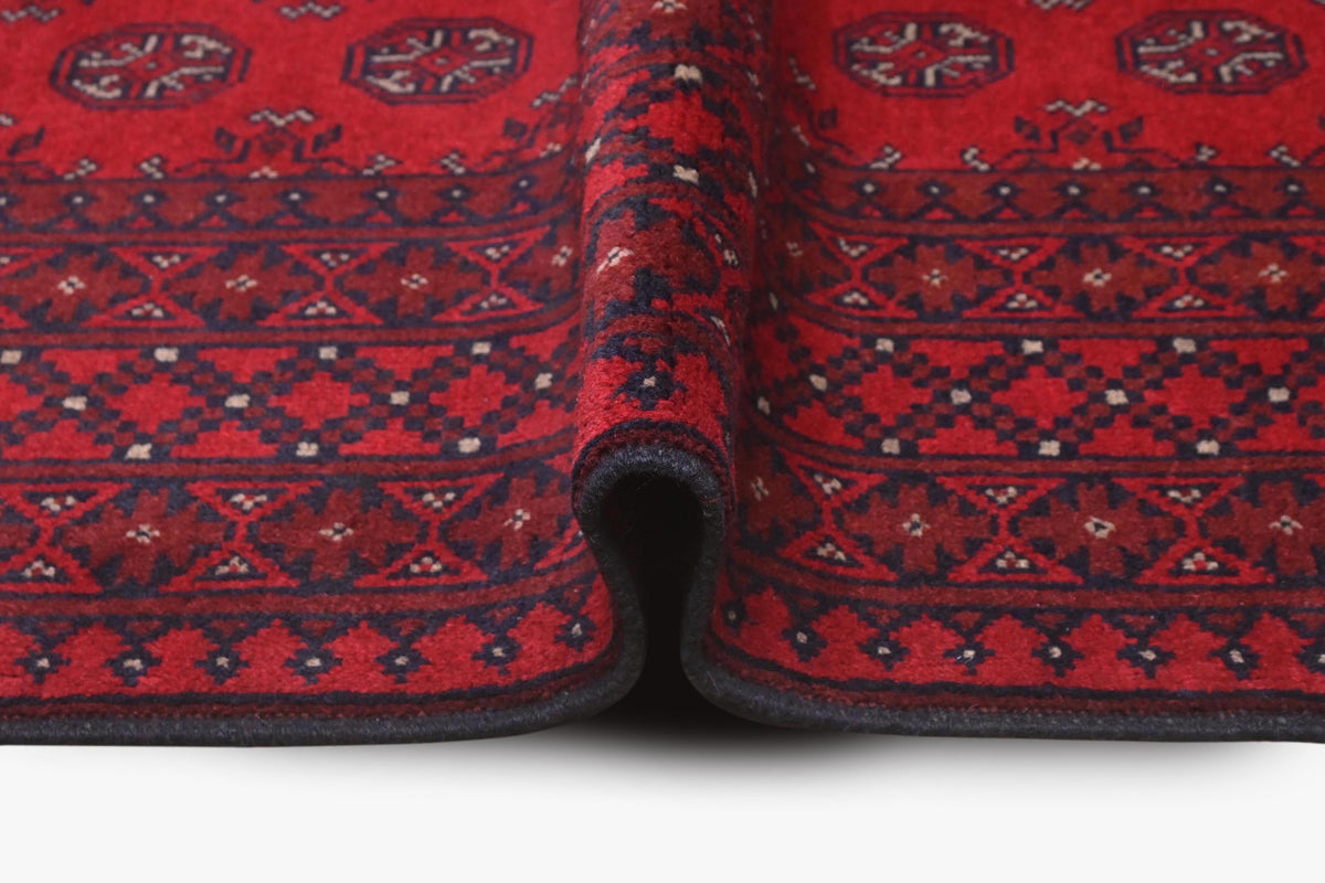 Red Afghan Rug 2.27m x 1.68m