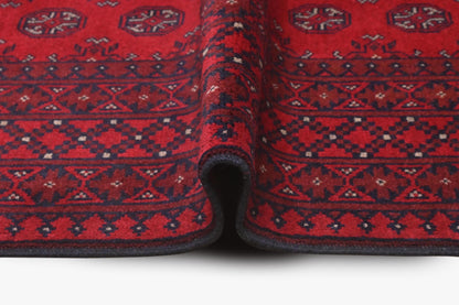 Red Afghan Rug 2.27m x 1.68m