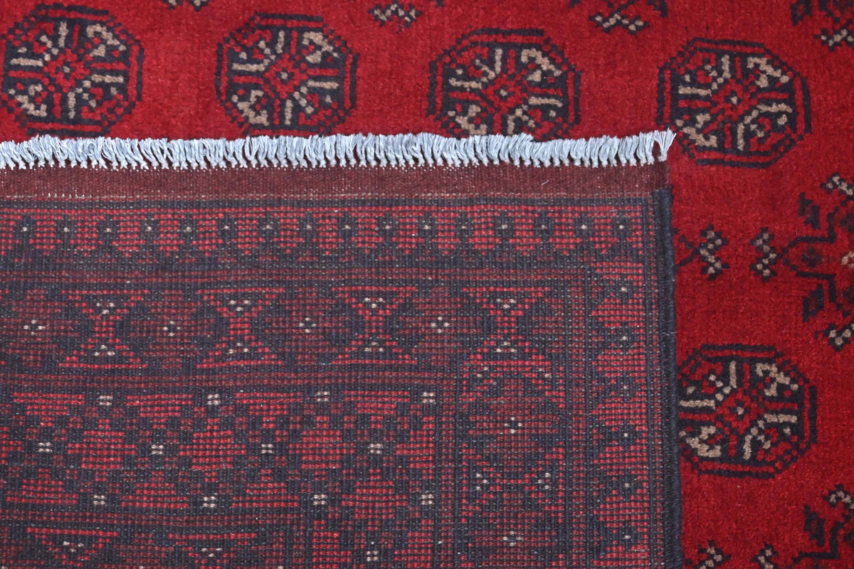 Red Afghan Rug 2.27m x 1.68m
