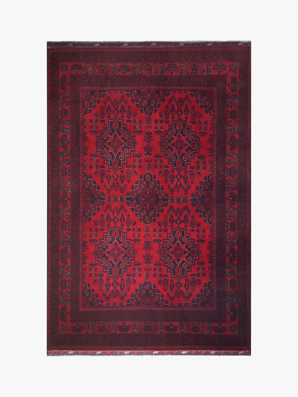 Khal Mohamadi Red Rug 1.99m x 2.94m