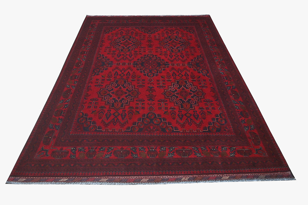 Khal Mohamadi Red Rug 1.99m x 2.94m