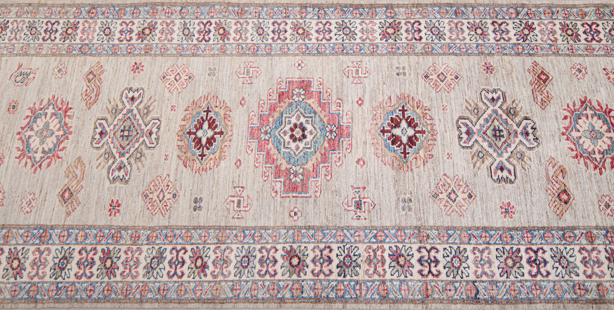Supreme Kazak Grey Rug 2.56m x 0.86m