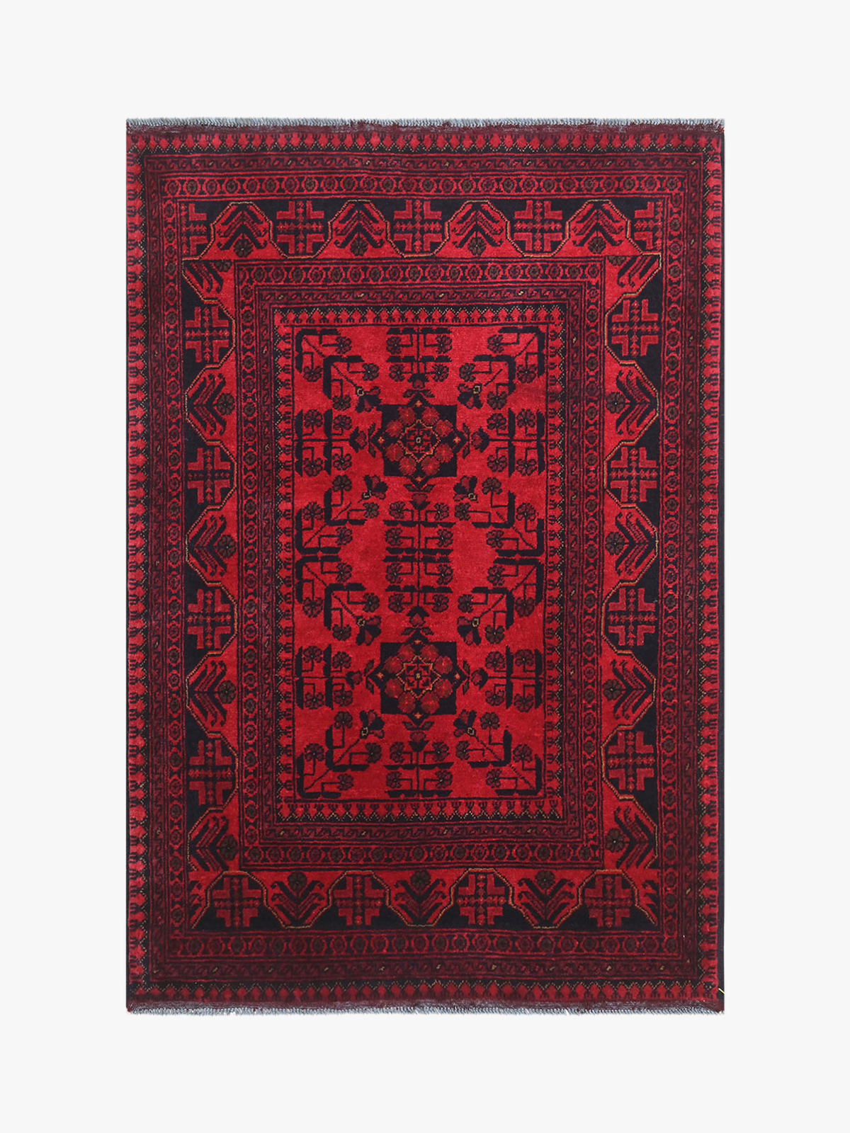 Khal Mohamadi Red Rug 1.00m x 1.48m
