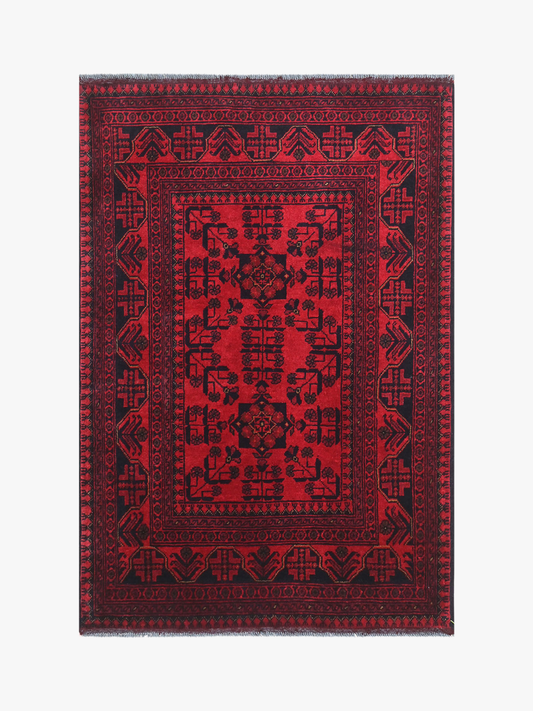 Khal Mohamadi Red Rug 1.00m x 1.48m