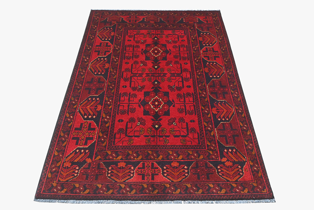 Khal Mohamadi Red Rug 1.00m x 1.48m