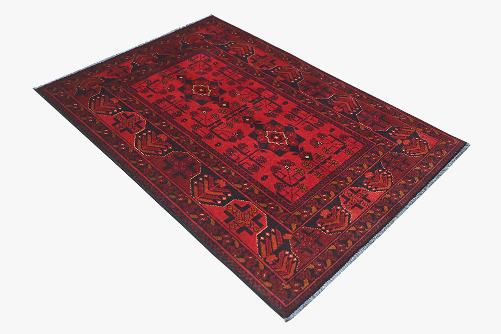 Khal Mohamadi Red Rug 1.00m x 1.48m