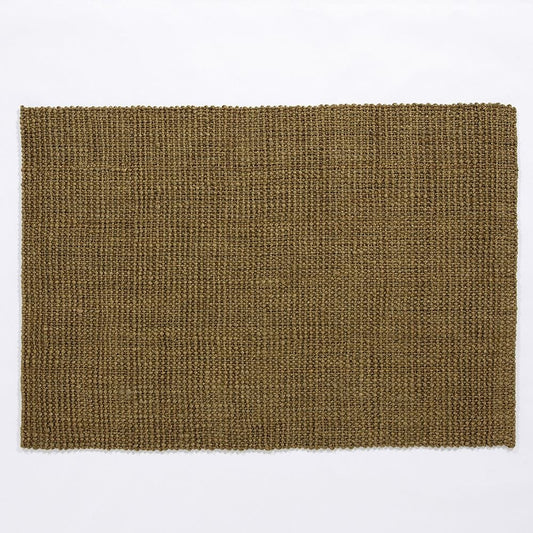 Whitefield Handwoven Boucle Olive Rug - Esselle Home