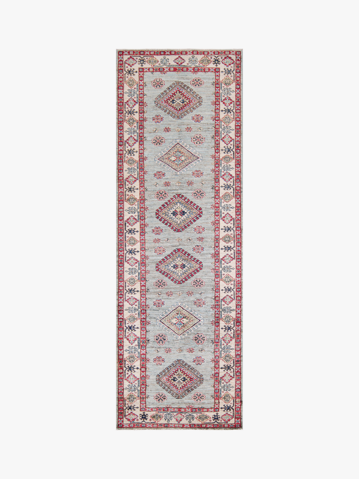 Supreme Kazak Green Rug 2.56m x 0.82m