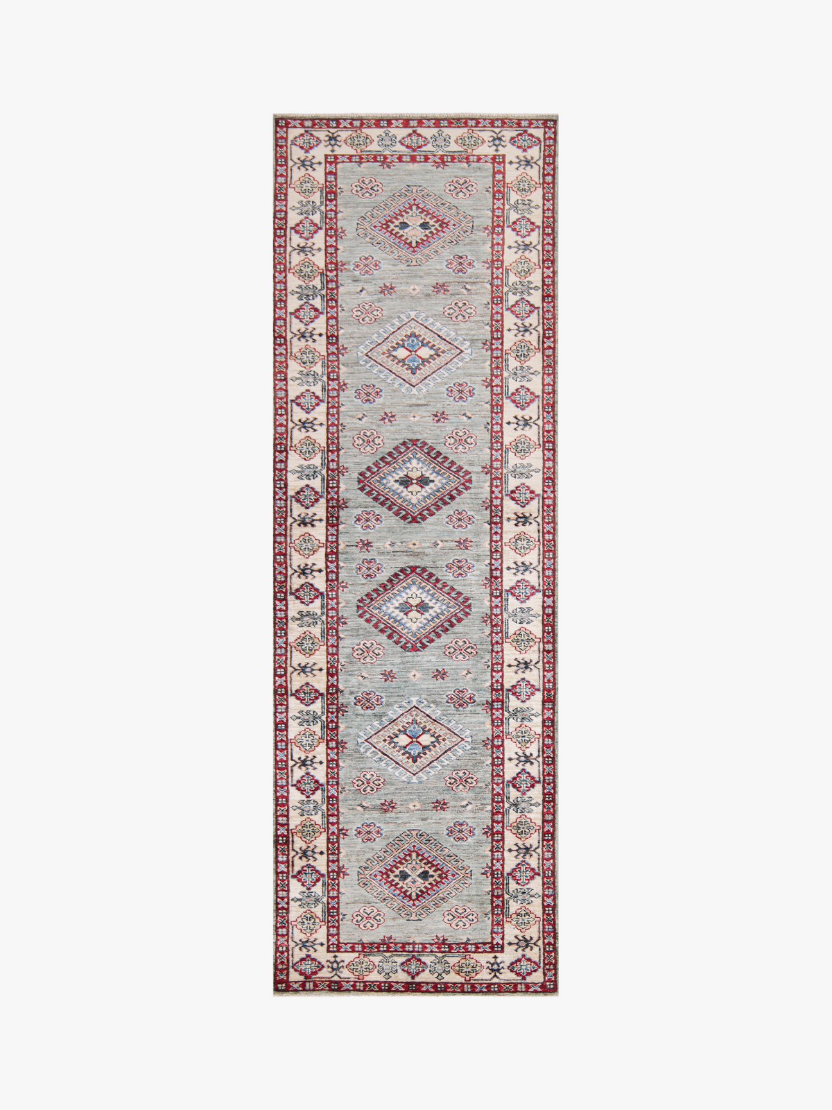 Supreme Kazak Green Rug 2.48m x 0.78m
