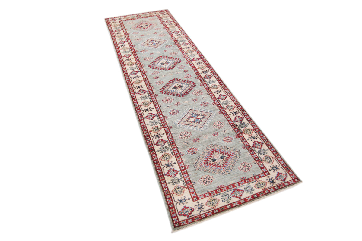 Supreme Kazak Green Rug 2.48m x 0.78m