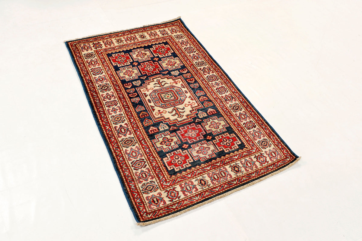 Supreme Kazak Blue Rug 1.30m x 0.82m