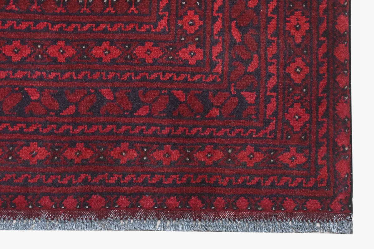 Red Afghan Rug 2.63m x 1.62m
