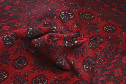 Red Afghan Rug 2.63m x 1.62m