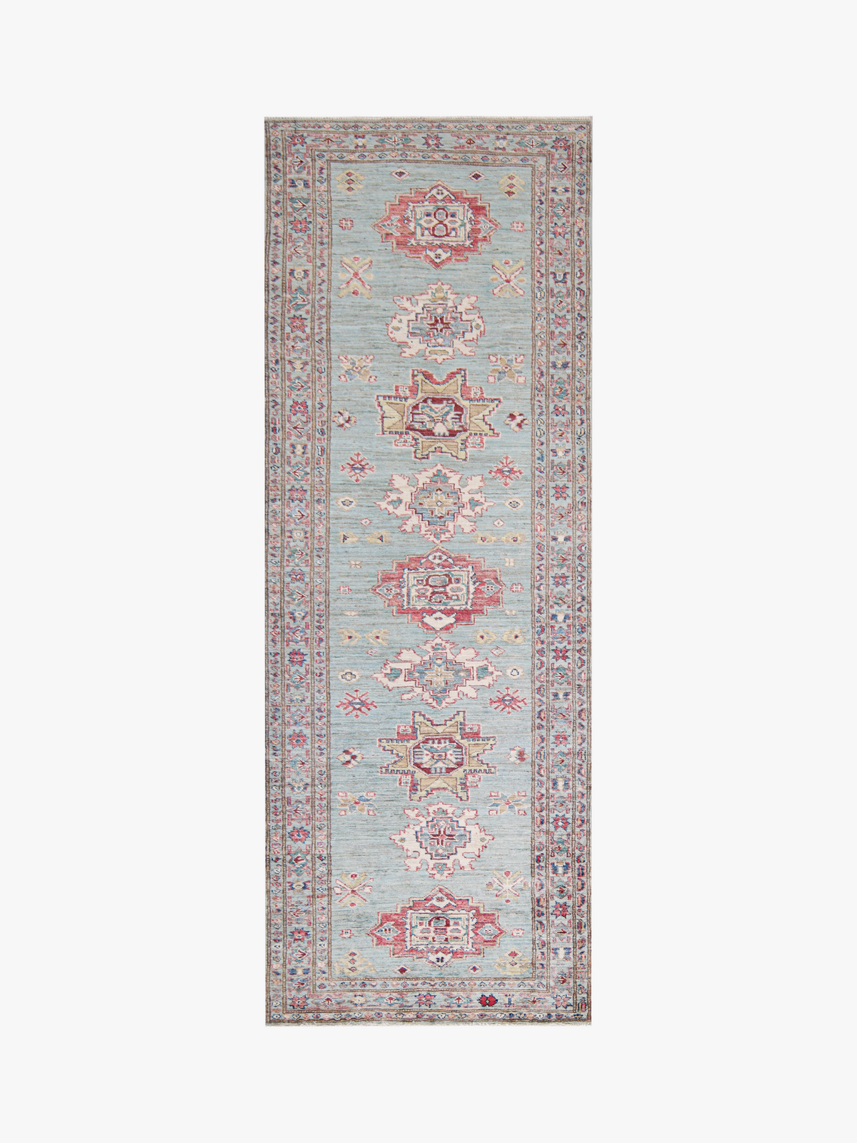 Supreme Kazak Green Rug 2.37m x 0.82m
