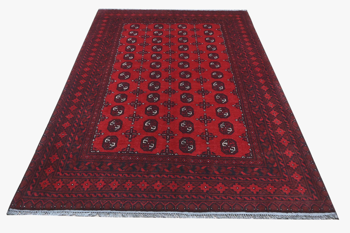 Red Afghan Rug 2.38m x 1.63m