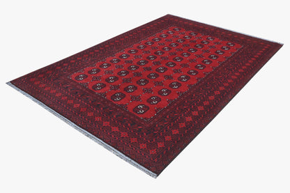 Red Afghan Rug 2.38m x 1.63m