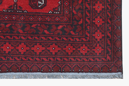 Red Afghan Rug 2.38m x 1.63m