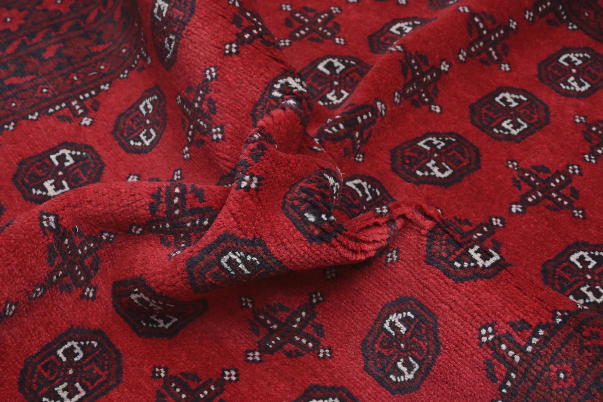 Red Afghan Rug 2.38m x 1.63m