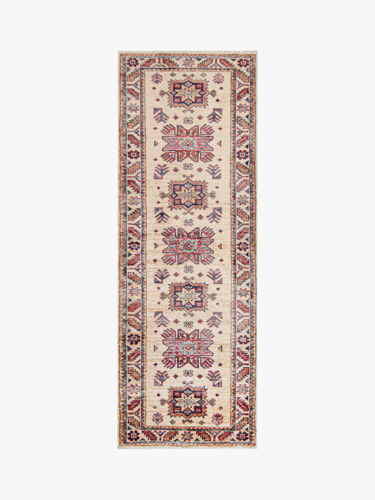 Supreme Kazak Ivory Rug 1.85m x 0.64m
