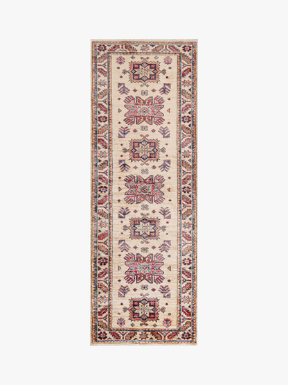 Supreme Kazak Ivory Rug 1.85m x 0.64m
