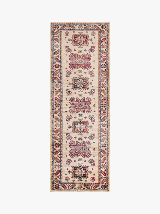 Supreme Kazak Ivory Rug 1.85m x 0.64m
