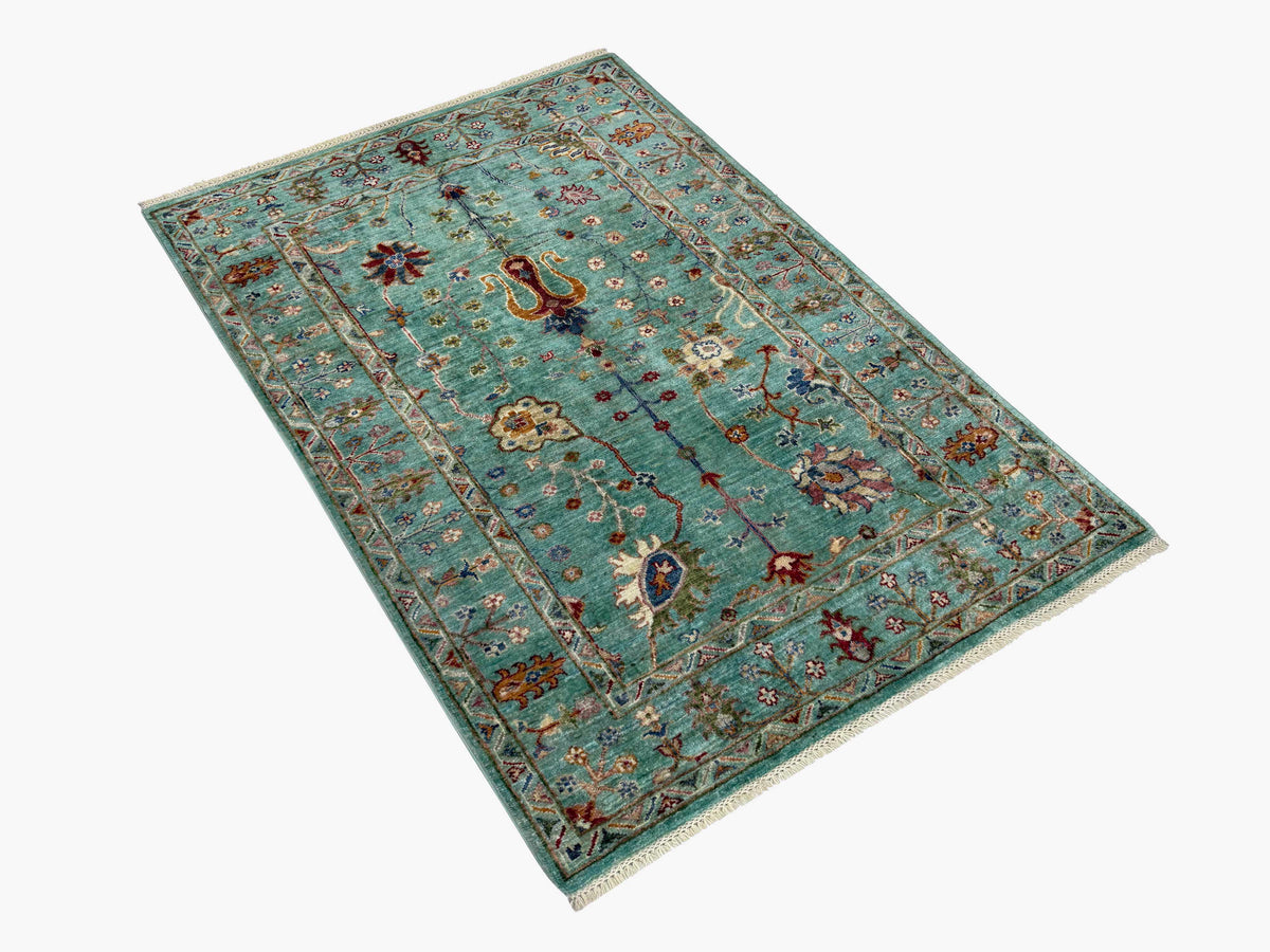 Sultani Green Rug 1.53m x 1.01m
