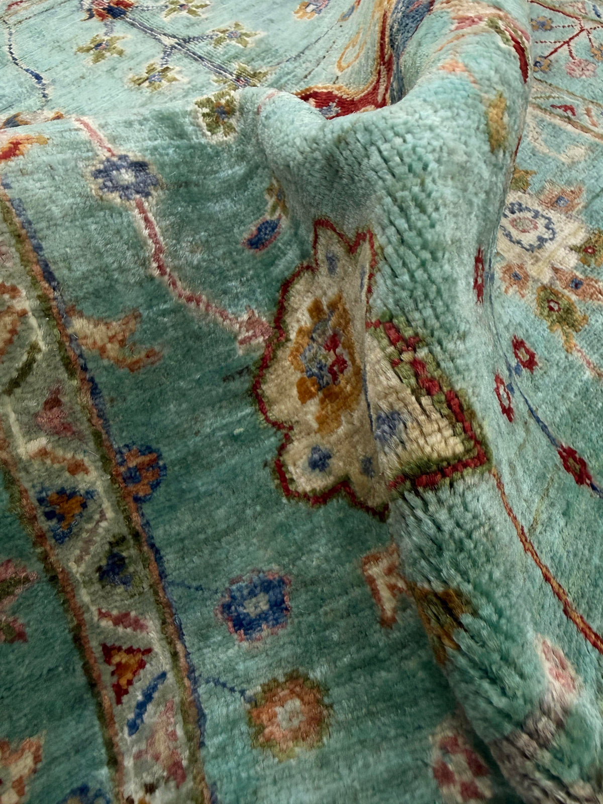 Sultani Green Rug 1.53m x 1.01m
