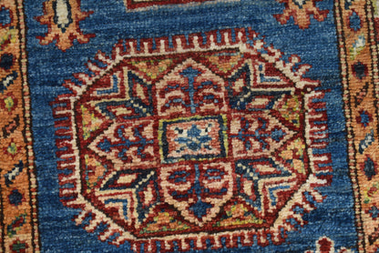 Supreme Kazak Blue Rug 1.81m x 0.60m