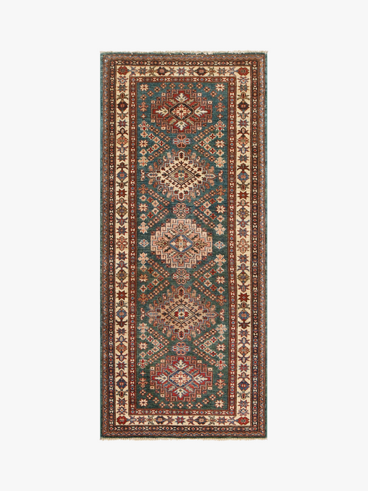 Supreme Kazak Green Rug 1.80m x 0.74m