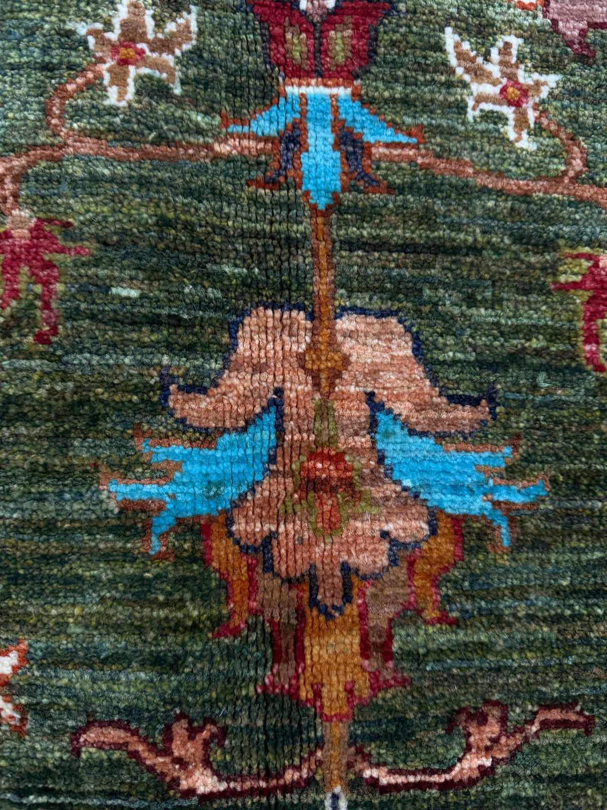 Sultani Green Rug 1.30m x 0.80m