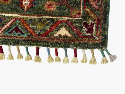 Sultani Green Rug 1.30m x 0.80m