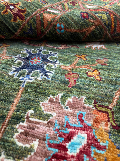 Sultani Green Rug 1.30m x 0.80m
