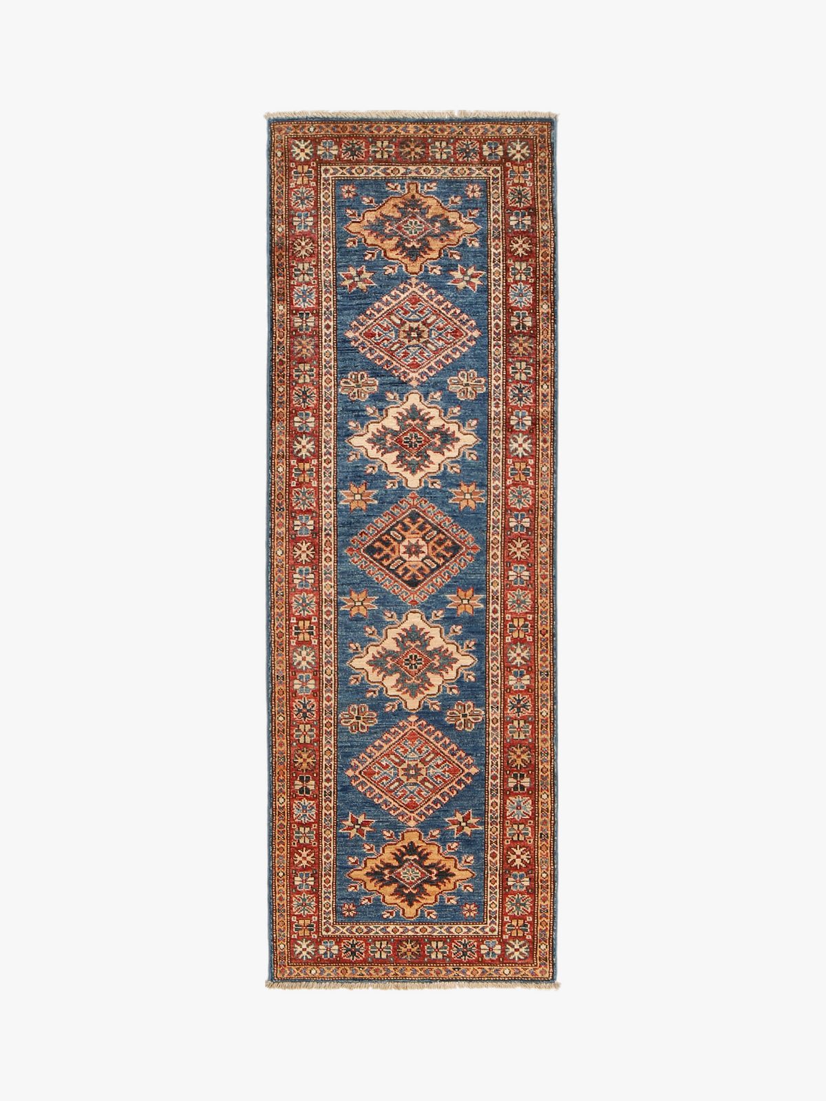 Supreme Kazak Blue Rug 1.93m x 0.61m