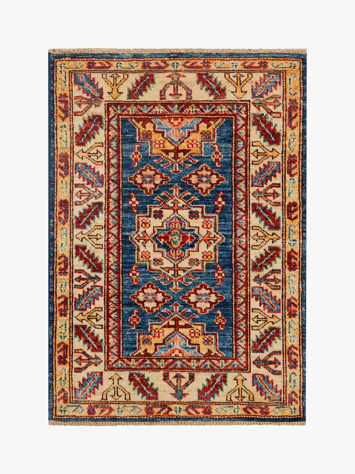 Supreme Kazak Blue Rug 0.85m x 0.61m