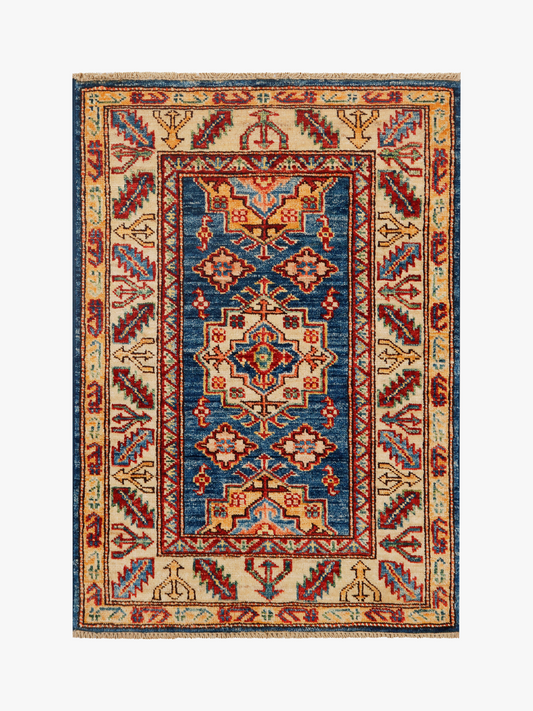 Supreme Kazak Blue Rug 0.85m x 0.61m