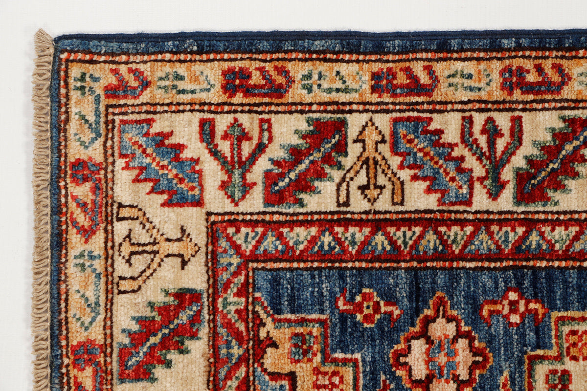 Supreme Kazak Blue Rug 0.85m x 0.61m