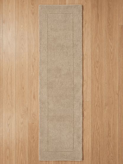 Esme Wool Stone Rug and Runner