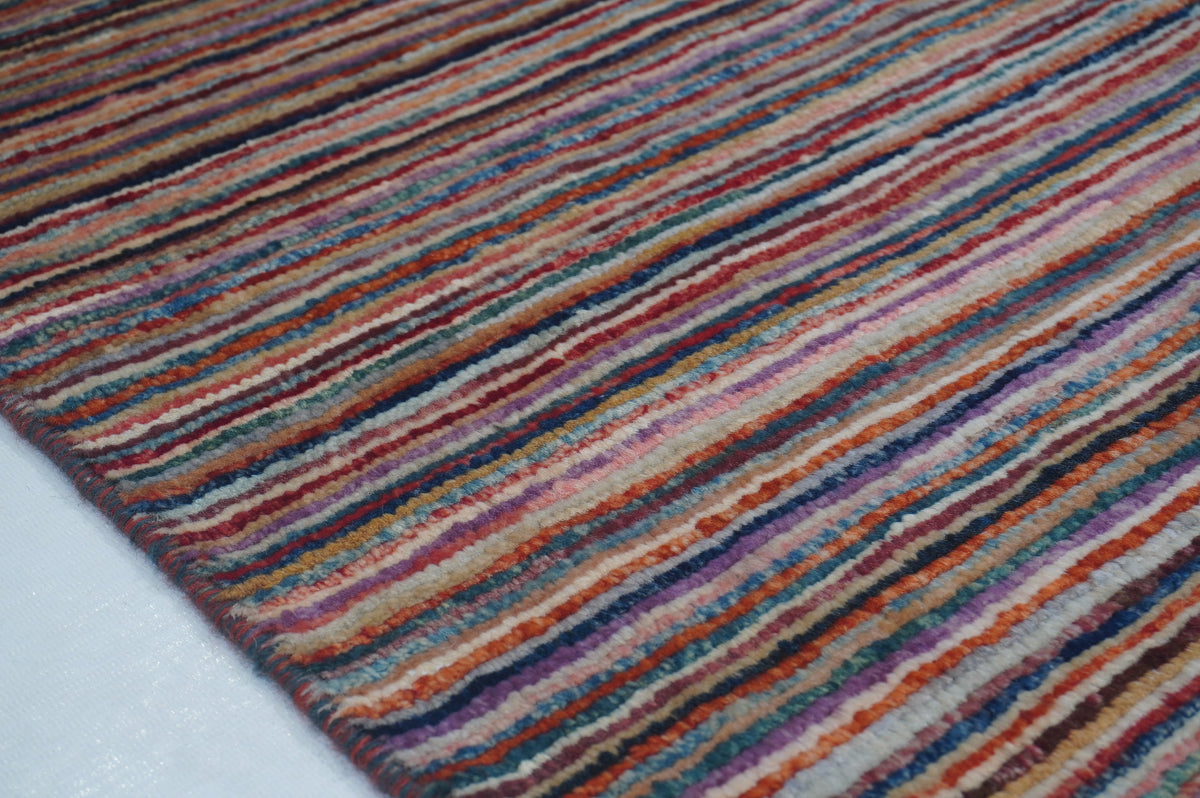 Stripe Gabbeh Multi Rug 1.81m x 1.19m