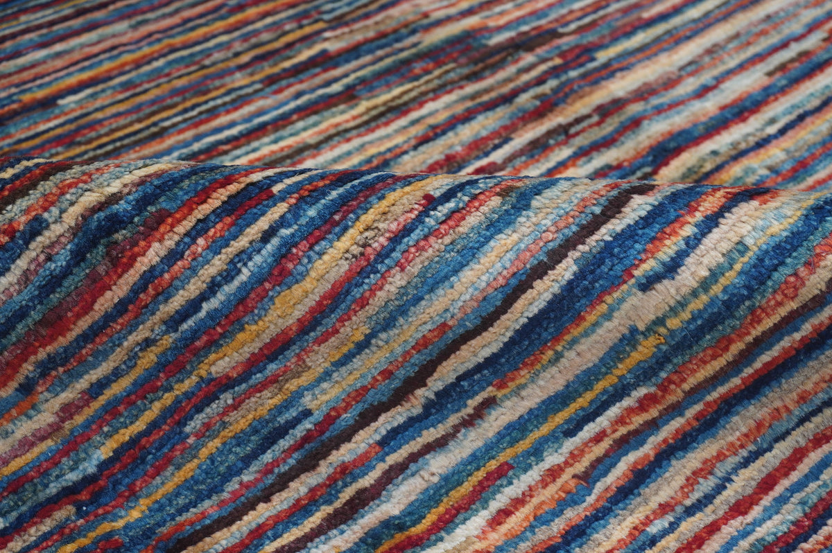 Stripe Gabbeh Multi Rug 1.96m x 1.45m
