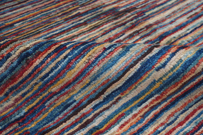 Stripe Gabbeh Multi Rug 1.96m x 1.45m