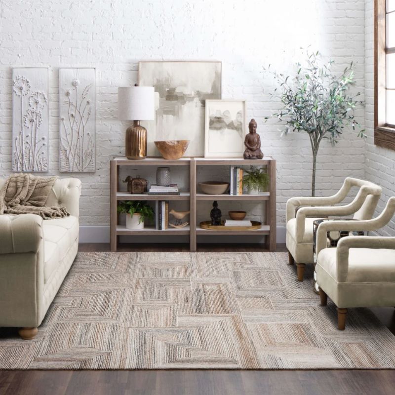 Karastan Rugs Forysth Cloverdale Beige Steel rug rectangle R1416