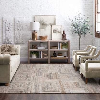 Karastan Rugs Forysth Cloverdale Beige Steel rug rectangle R1416